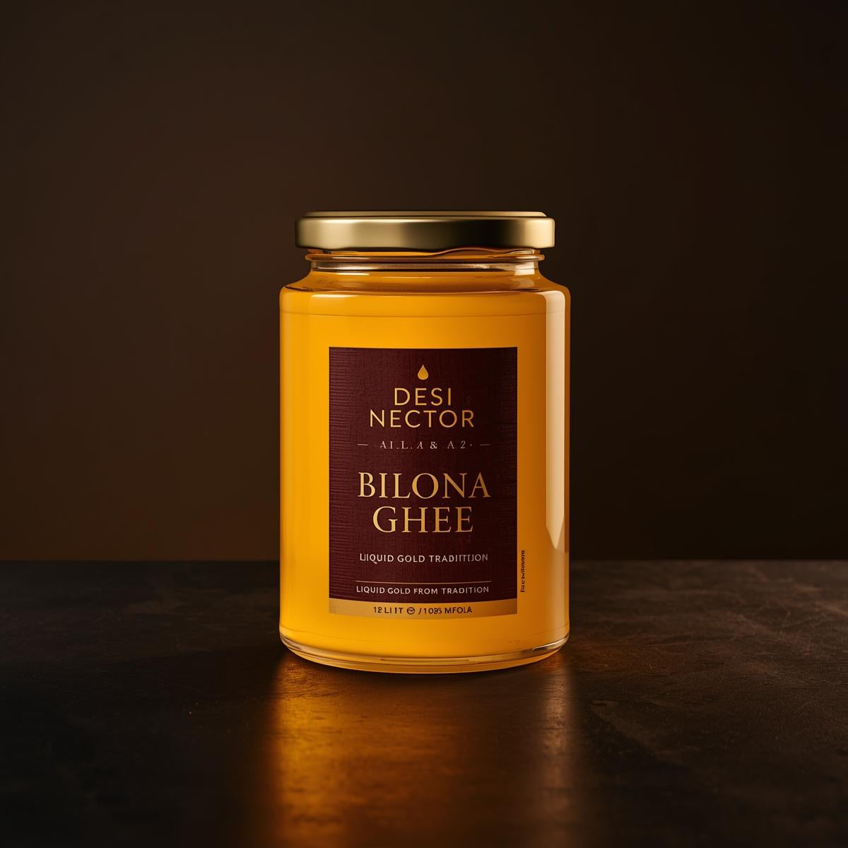DESI NECTOR A2 BILONA  GHEE - COMBO ( 1 LITER & 500 ML )