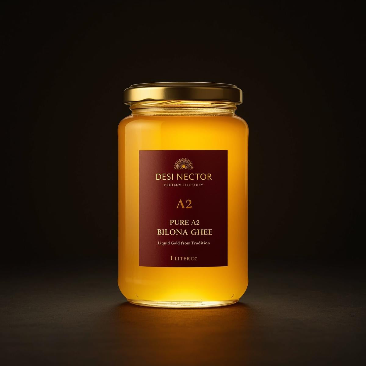 Desi Nectar A2 Bilona Ghee - 1 LITER